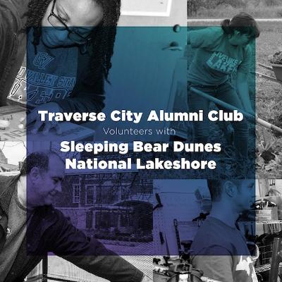 Traverse City Alumni Club Volunteers with Sleeping Bear Dunes National Lakeshore